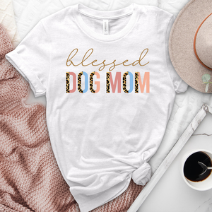 Blessed dog mom heathered tee