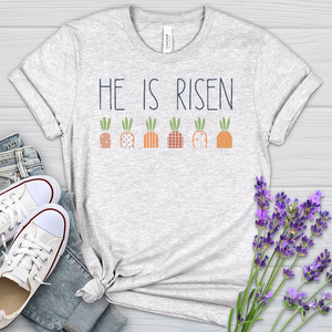 He Is Risen Carrot Patch Heathered Tee