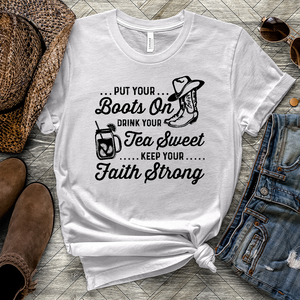 Boots Tea & Faith Heathered Tee