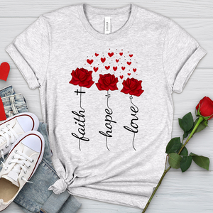 Loved Floating Hearts Heathered Tee