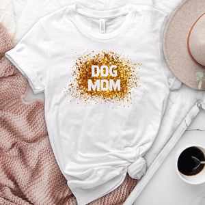 Gold Dog Mom Heathered Tee