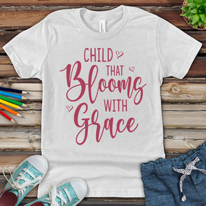 Child Bloom with Grace Youth Heathered Tee