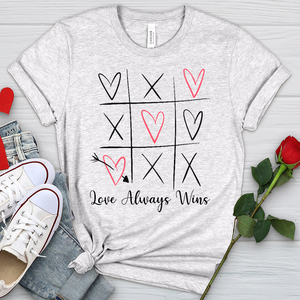 Love Always Wins Sketch Heathered Tee