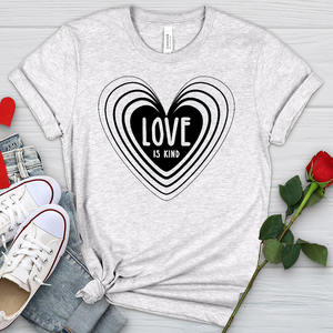 Love Is Kind Heart Heathered Tee