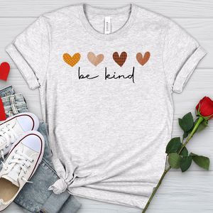 Be Kind Autumn Hearts Heathered Tee