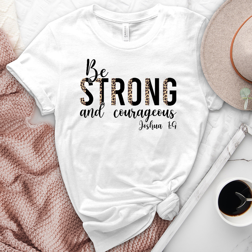 Be Strong and Courageous Heathered Tee