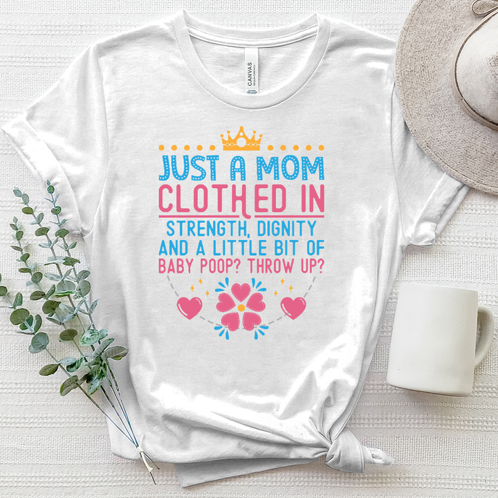 Just A Mom Heathered Tee