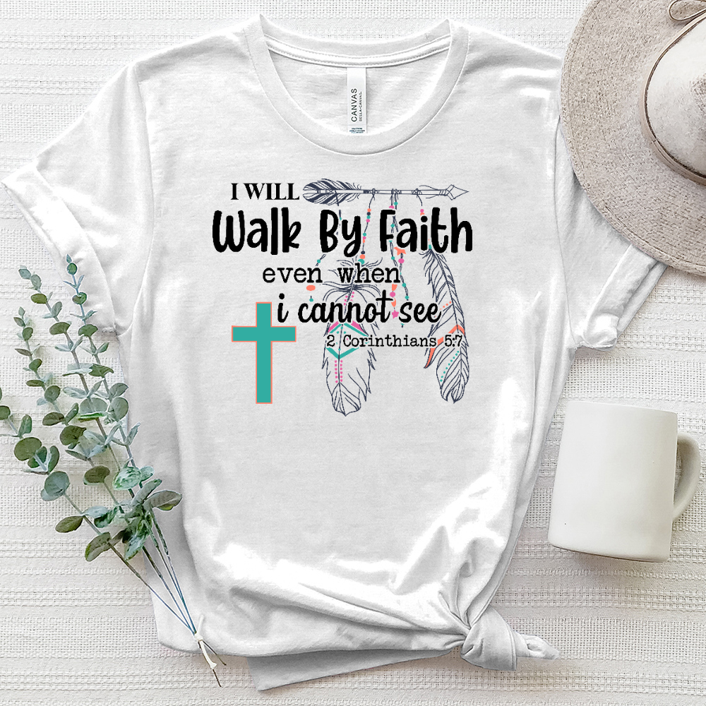 Walk By Faith Heathered Tee