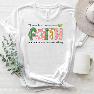 Faith Is Everything Heathered Tee