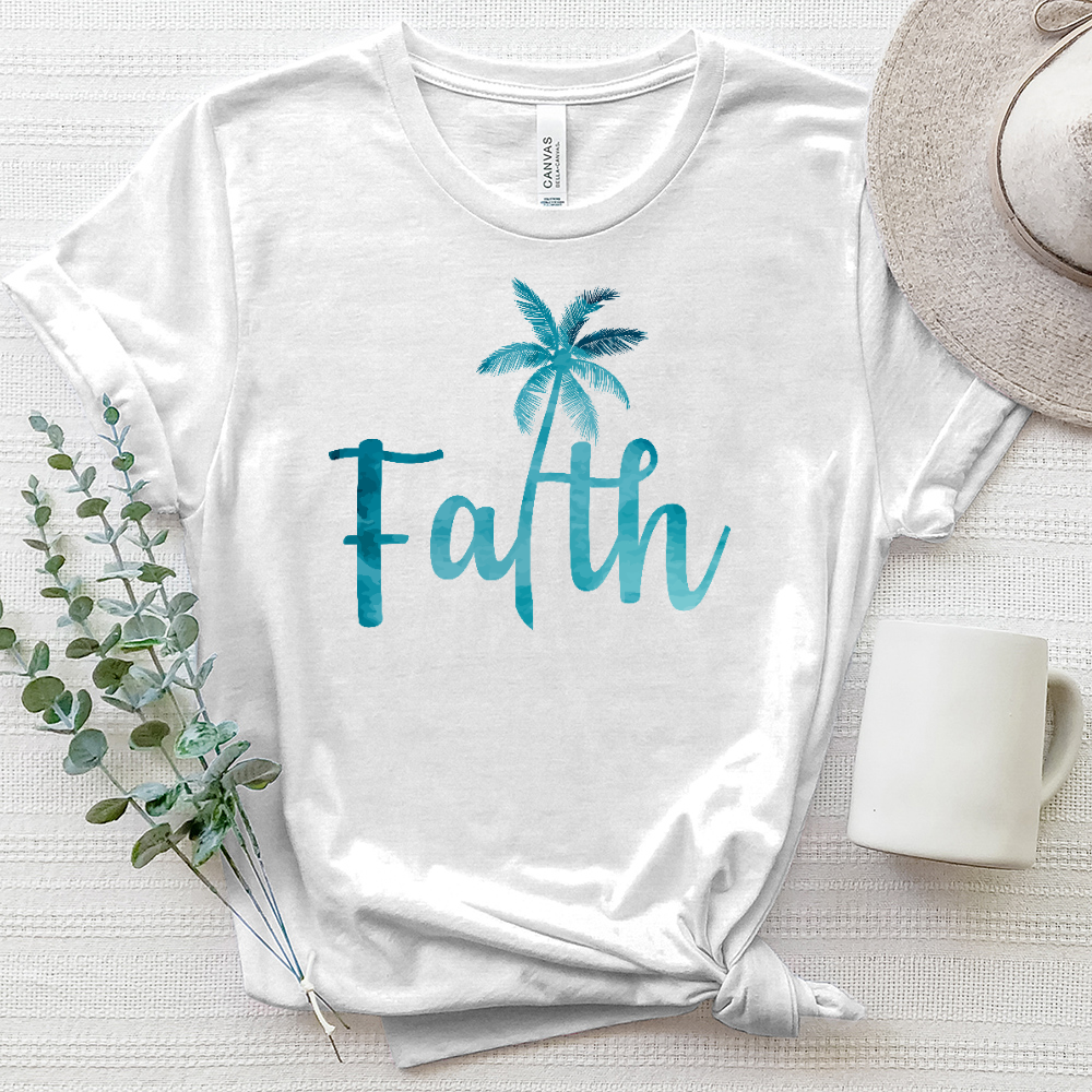 Faith Palm Heathered Tee