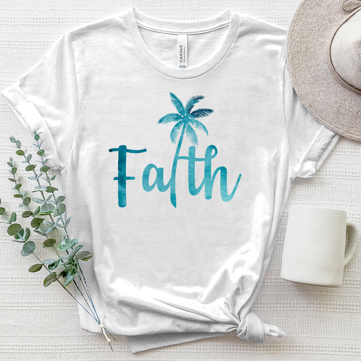 Faith Palm Heathered Tee