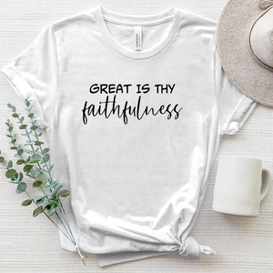 Great Is Thy Faithfulness Tee Heathered Tee