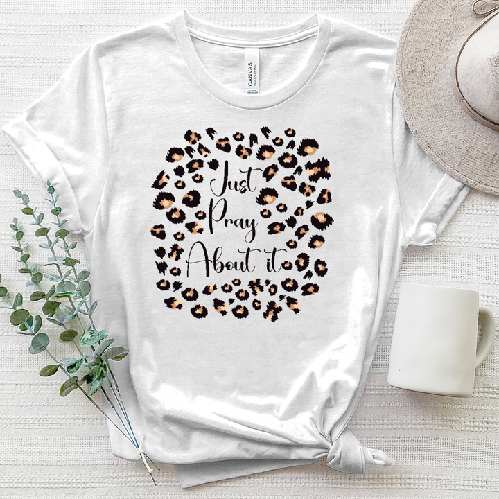 Just Pray about it Leopard Heathered Tee