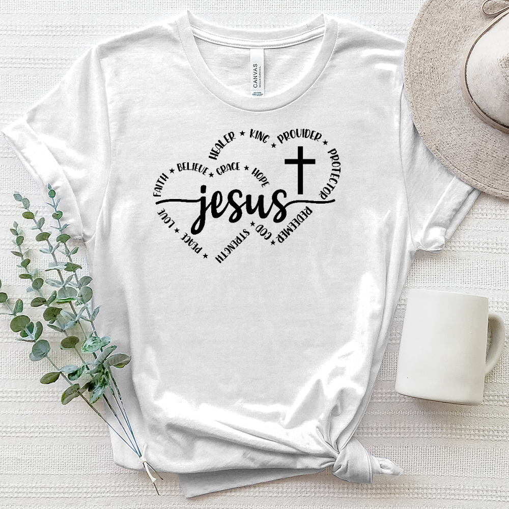 Jesus Cross Heathered Tee