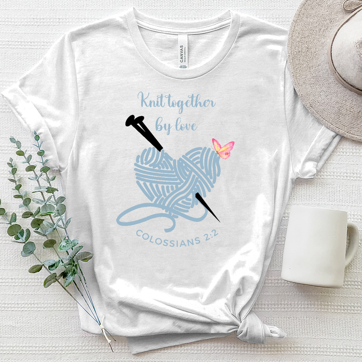 Knit together Heart Heathered Tee