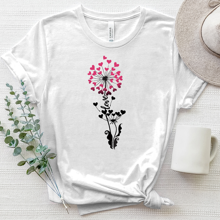Make a Wish Heart Heathered Tee (1)