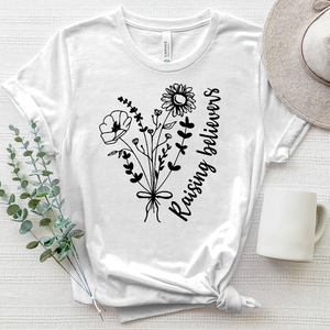 Raising Believers Flowers Heathered Tee