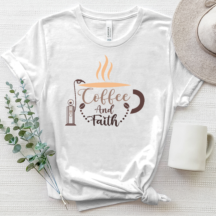 Coffee and Faith Heathered Tee