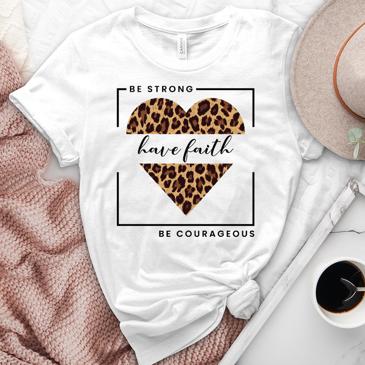 Be Strong Have Faith Heathered Tee