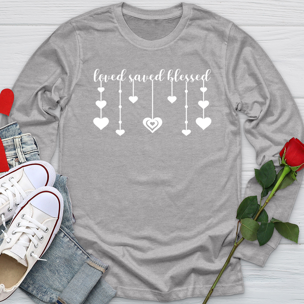 Love Saved Blessed Softstyle Long Sleeve