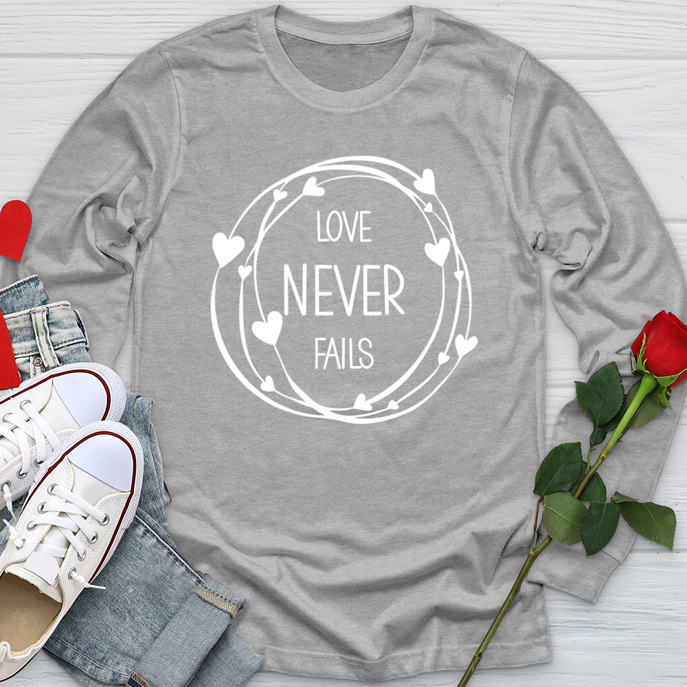 Heart Wreath Softstyle Long Sleeve
