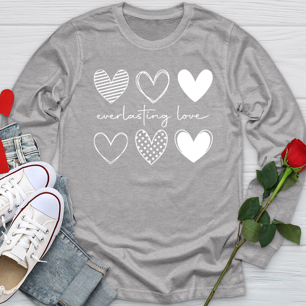 Everlasting Love Hearts Softstyle Long Sleeve