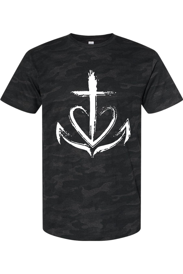 Faith anchor camo tee