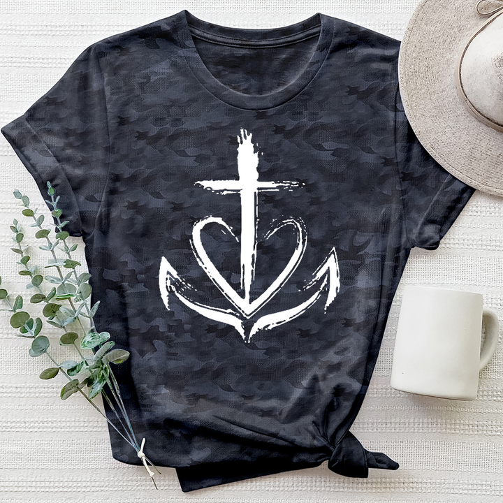 Faith Anchor Camo Tee