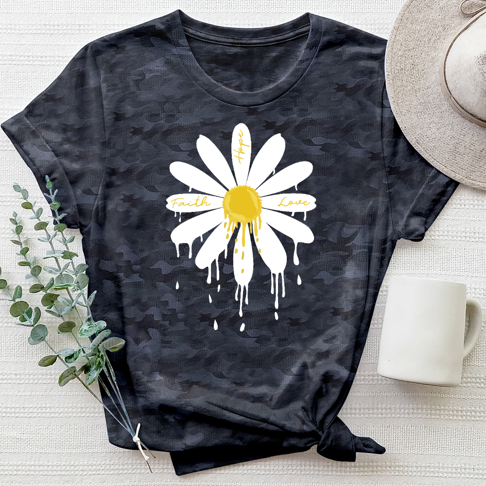 Daisy Drip Camo Tee