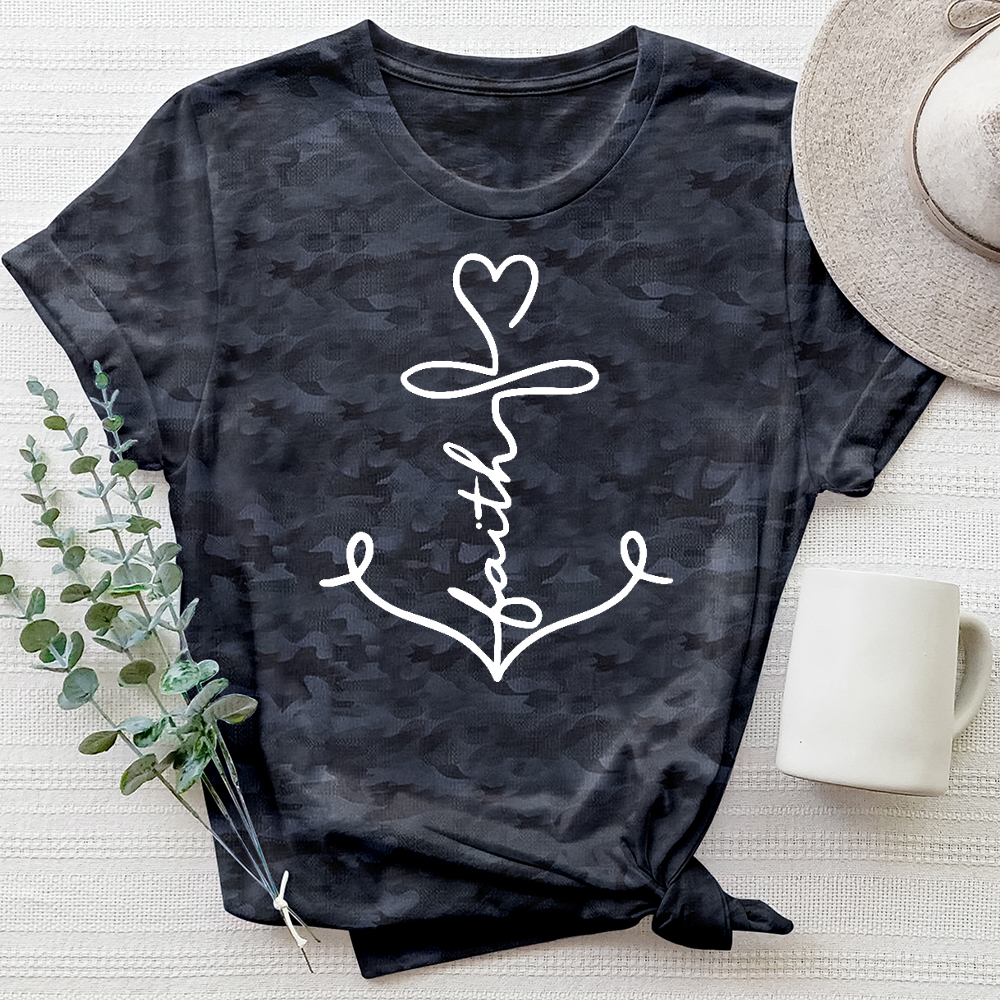 Faith Hope Love anchor Camo Tee