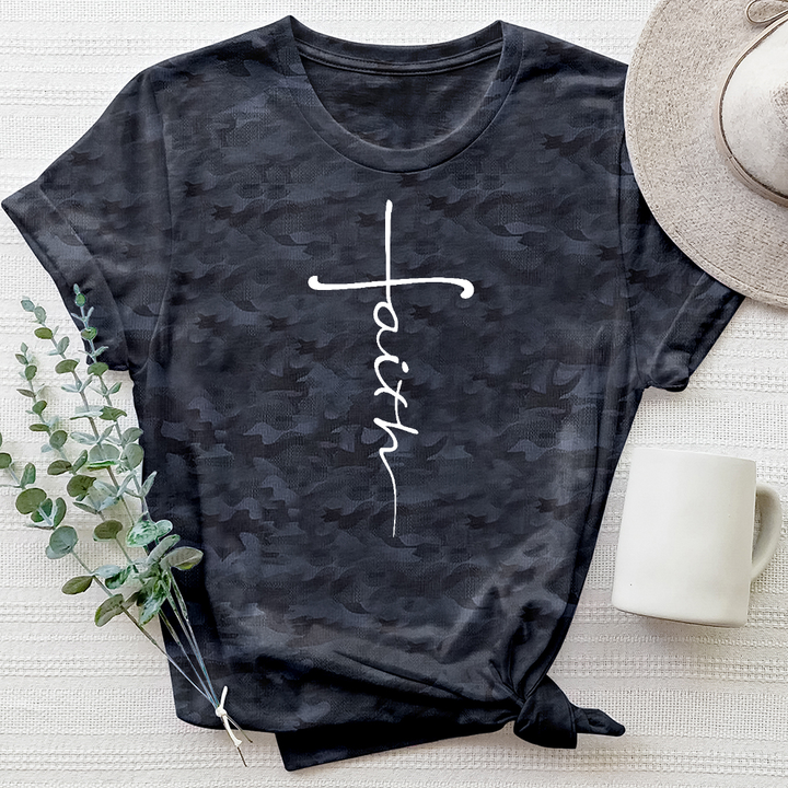 Faith Cross Camo Tee