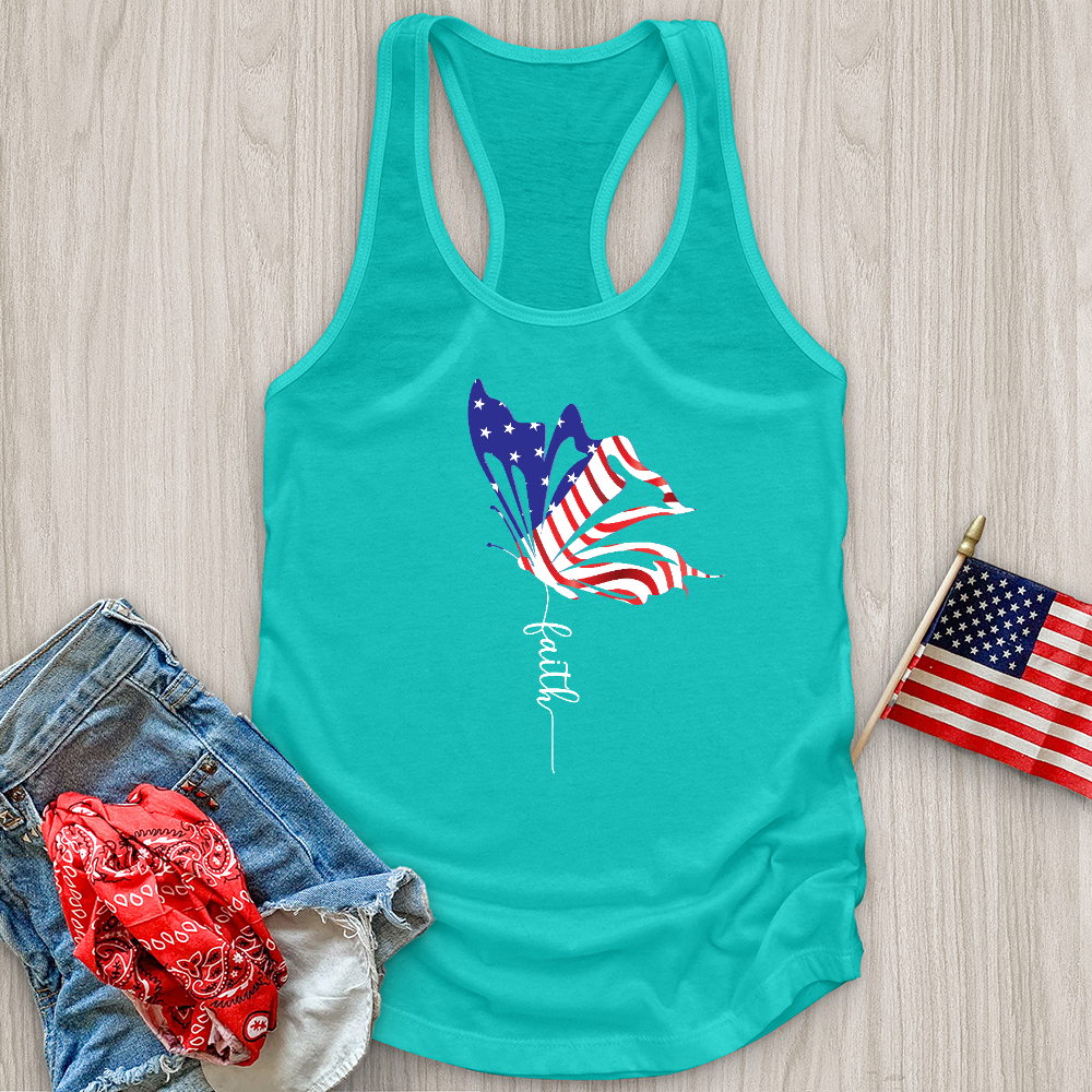 American Faith Butterfly Tank Top