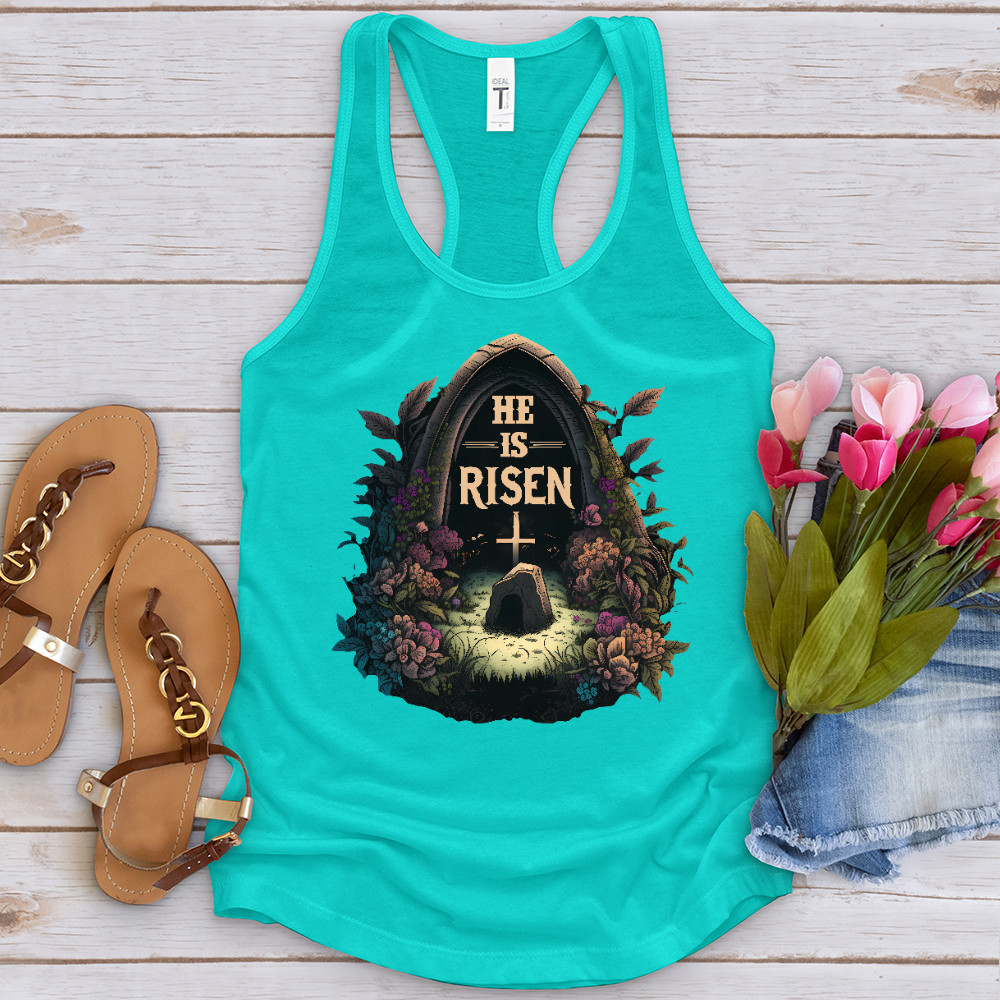 He Is Risen Grave Tank Top