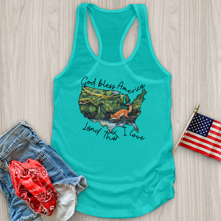 Forest With Animals in It Tank Top