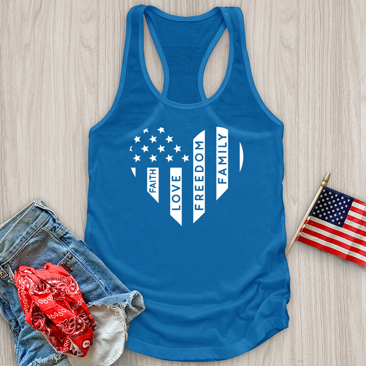 Faith Love Freedom Family Tank Top