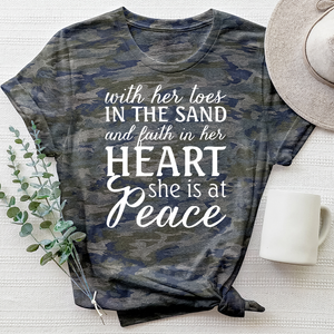 She is at Peace Camo Tee