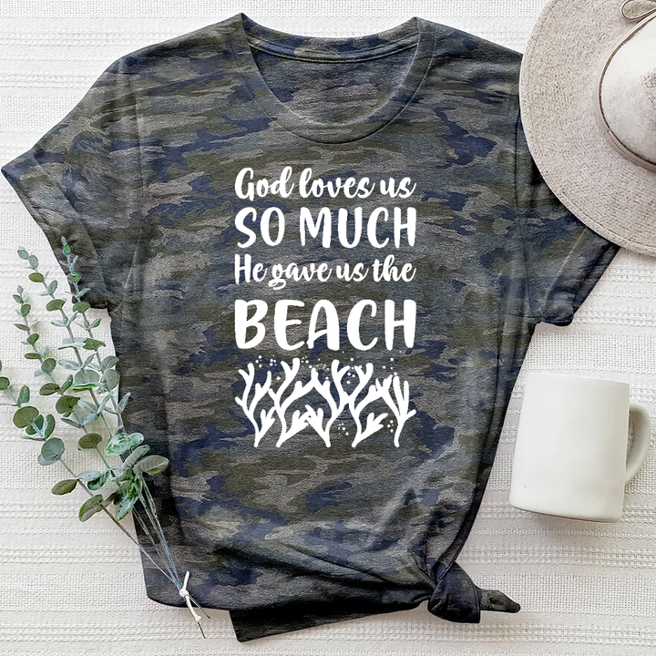 God Gave us the Beach Camo Tee