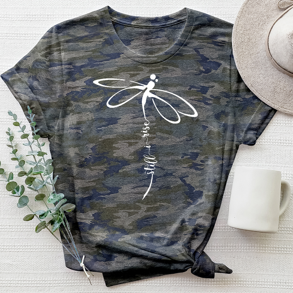 Still I Rise Dragonfly Camo Tee