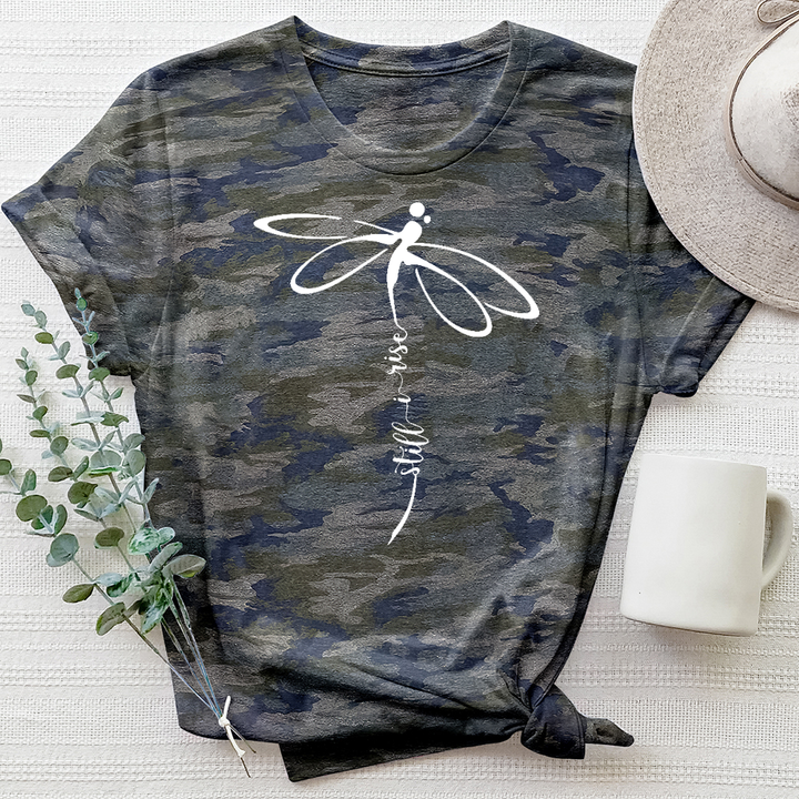 Still I Rise Dragonfly Camo Tee