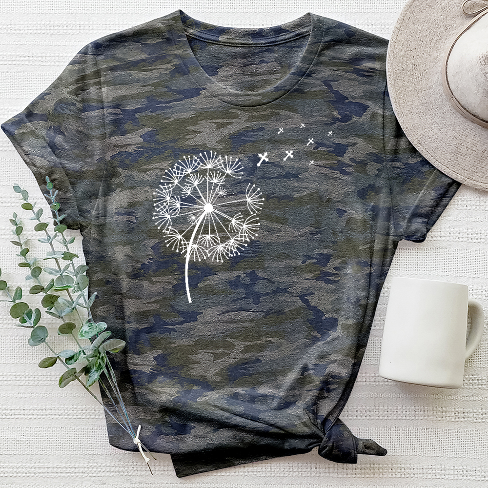 Dandelion Crosses Camo Tee