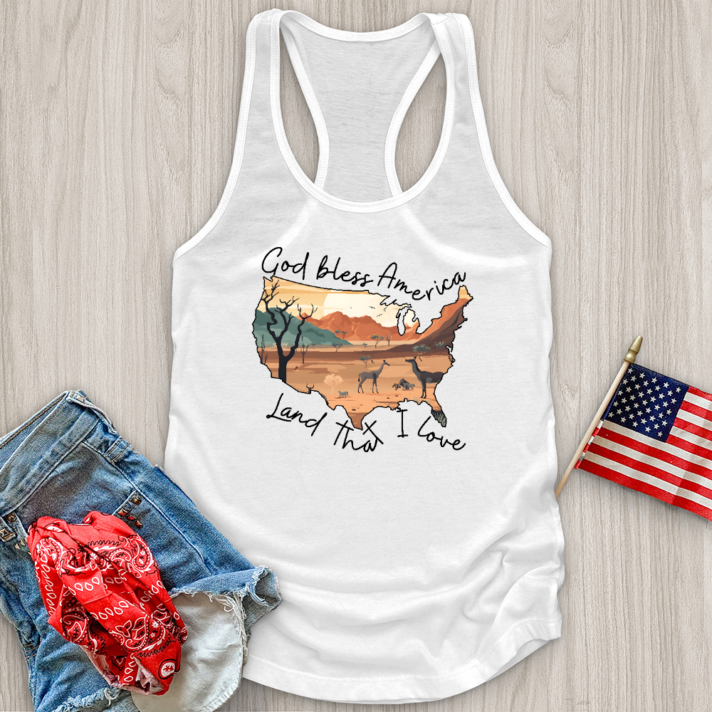 Desert With Animal Tank Top