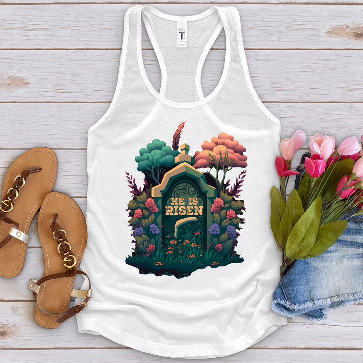 He Is Risen Grave 2 Tank Top