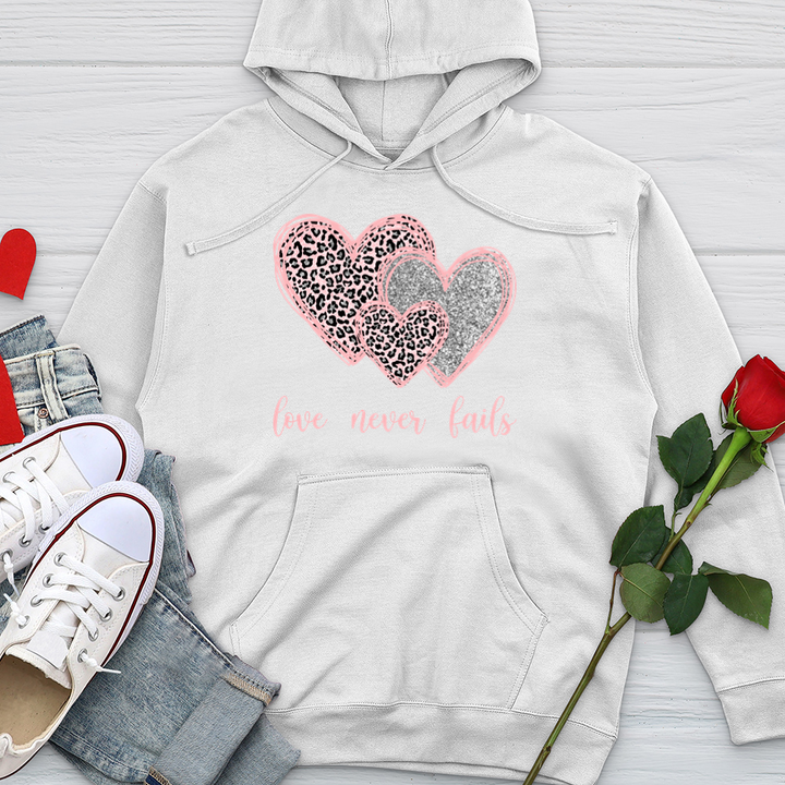 Love Never Fails Midweight Hooded Sweatshirt