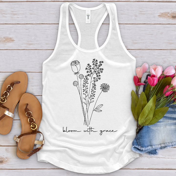 Bloom With Grace Bouquet Tank Top