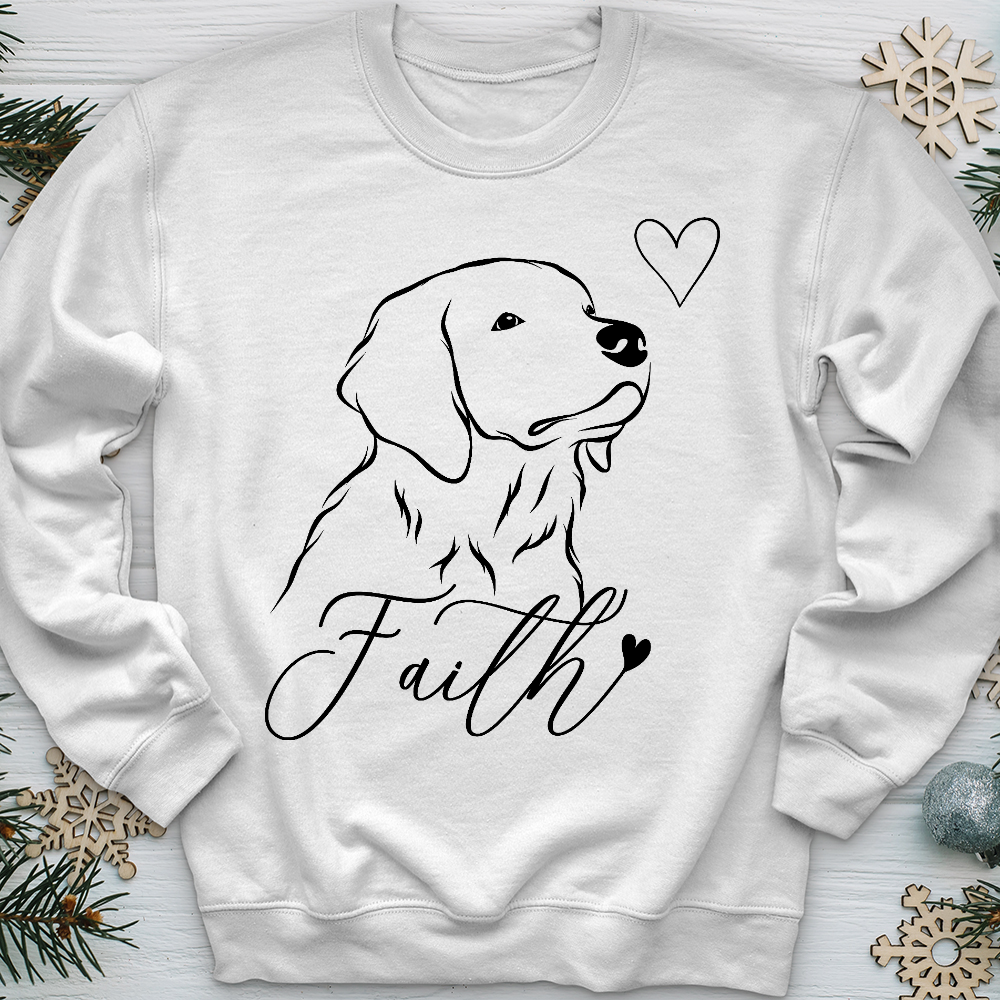 Faith Dog Sketch Crewneck