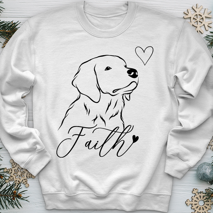 Faith Dog Sketch Crewneck