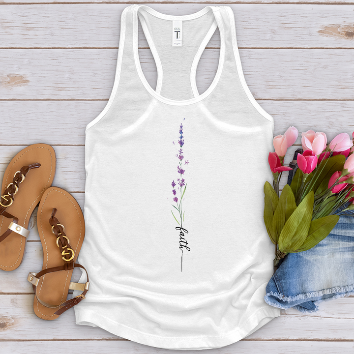 Faith Lavender Flower Tank Top