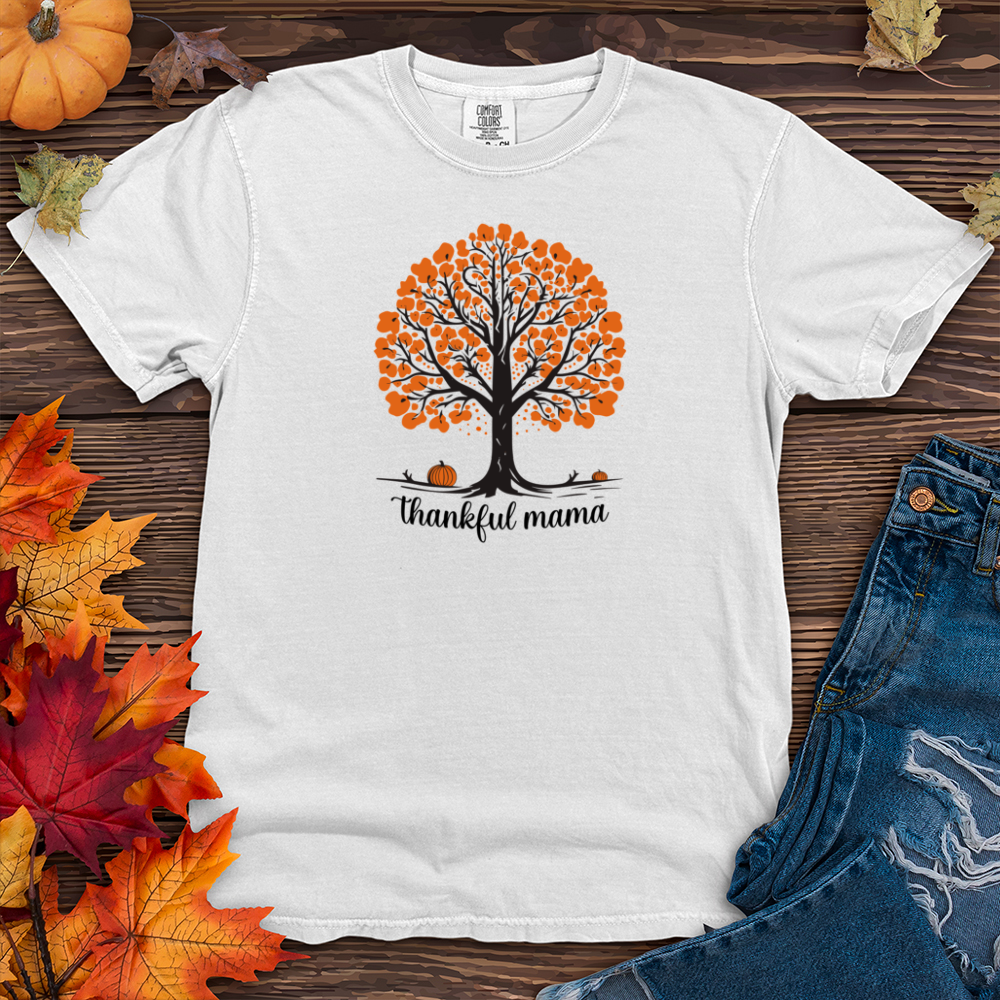 Vintage Pumpkin Patch Tree Heavy Cotton Comfort Colors Tee