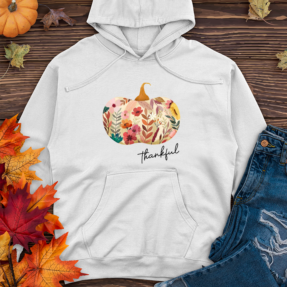 Thankful Garden Pumpkin   Midweight Hoodie