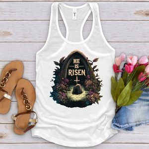 He Is Risen Grave Tank Top